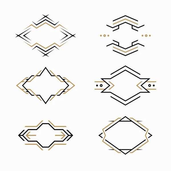 Набір шаблонів логотипів хіпстера . — стоковий вектор
