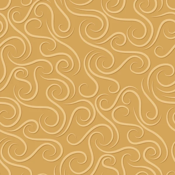 Golden vector seamless pattern. — Stock Vector