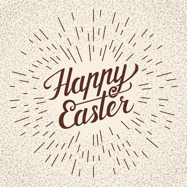 Happy Easter handwritten lettering — Stock Vector