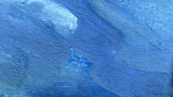 Blauer Dichter Hintergrund Mit Heterogener Farbstruktur Mit Flecken Und Abstrichen — Stockfoto