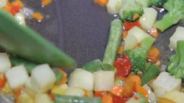 Karışık Sebzeler Bir Pan içinde