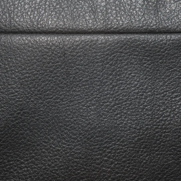 Black leather background in the folds — Stock Photo, Image