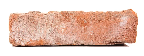 Brick red clay isolated on white background — Stock Photo, Image