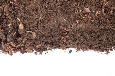 Soils for plants. isolated on white background clipart