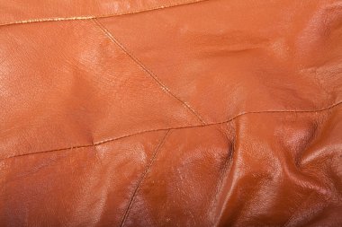 Turuncu deri patchwork. arka plan