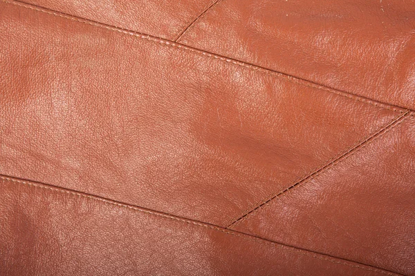 Orange leather patchwork. background — Stock Photo, Image