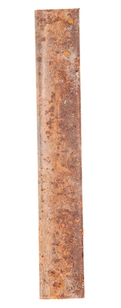 Rusty metal pipe. isolated on white background — Stock Photo, Image