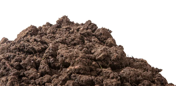 The soil for planting isolated on white background — Stock Photo, Image