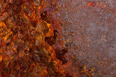 eski paslı metal. Makro arka plan