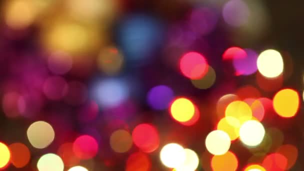 Abstract christmas background. flashing garland — Stock Video