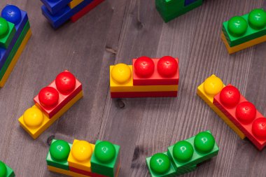 İnşaat oyuncak ayrıntıları. Arka plan