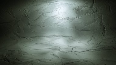 boş desenli arka plan. Gölgeler ve ışık noktalarıyla kıvrımlı yüzey. 3d resimleme