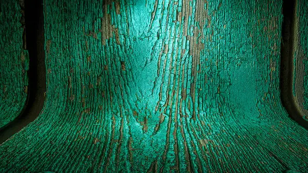 Fond Bois Courbé Texturé Podium Vide Allumé Milieu Illustration Rendu — Photo