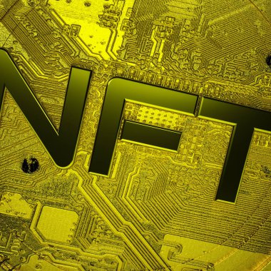 Üzerinde yazıt olan üç boyutlu madeni para. Critoart konsepti. Kalıplı yüzeyi olan altın para. 3d resimleme