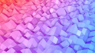 Halkalı düşük polimerli arka plan. Yüzeyi deforme ediyor. 3d hazırlayıcı