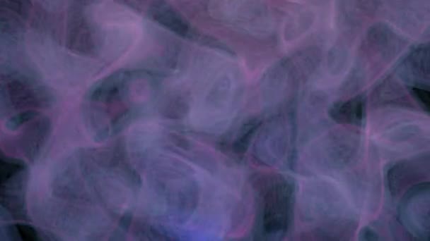 Fumée Blanc Violet Tourne Rapidement Dans Cadre Boucle Fond Abstrait — Video