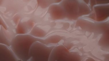 pürüzsüz üç boyutlu canlı ten rengi yüzey. Soyut döngü arkaplanı. 3d hazırlayıcı