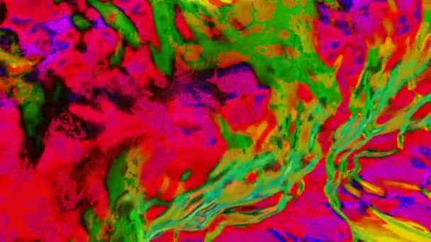 Animierte Oberfläche Der Regenbogenwelle Abstrakte Bunte Hintergrund Darstellung — Stockvideo