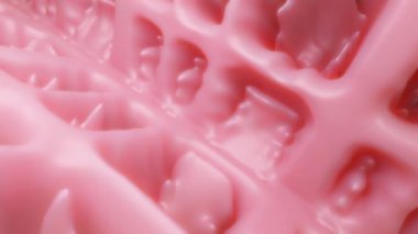 pürüzsüz üç boyutlu canlı ten rengi yüzey. Soyut döngü arkaplanı. 3d hazırlayıcı