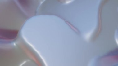 pürüzsüz üç boyutlu animasyon yüzeyi inci rengi. Soyut döngü arkaplanı. 3d hazırlayıcı