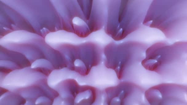 Gładka Trójwymiarowa Animowana Powierzchnia Fioletowym Kolorze Abstrakcyjne Tło Pętli Renderowanie — Wideo stockowe