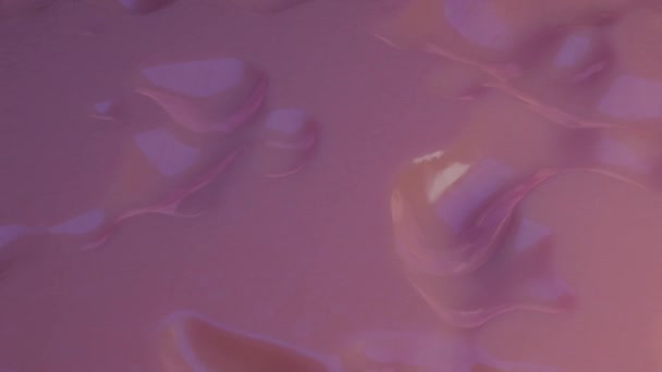 Glatte Dreidimensionale Animierte Oberfläche Violett Abstrakter Schleifenhintergrund Darstellung — Stockvideo
