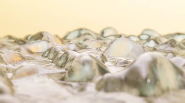 Soyut dalga yüzeyi. Saydam deforme uçak. 3d resimleme