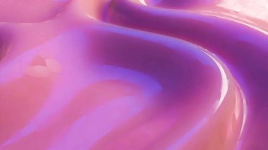 yumuşak dalga yüzeyi narin mor renkte. 3d resimleme