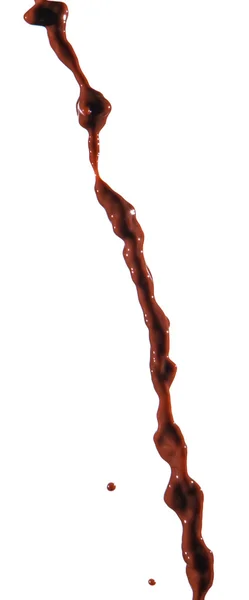 Spruzzo di vernice marrone isolato su sfondo bianco — Foto Stock