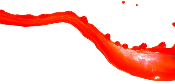 白を基調とした赤絵のスプラッシュ — ストック写真