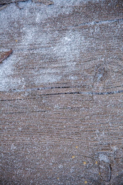 Fondo de tablero de madera cubierto de nieve —  Fotos de Stock