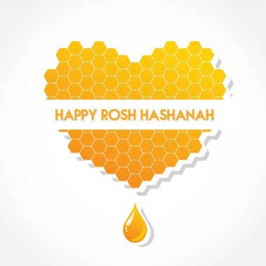 Yahudi tatil Rosh Hashanah için tebrik kartı