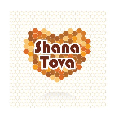 mutlu yeni yıl İbranice. Rosh Hashana tebrik kartı