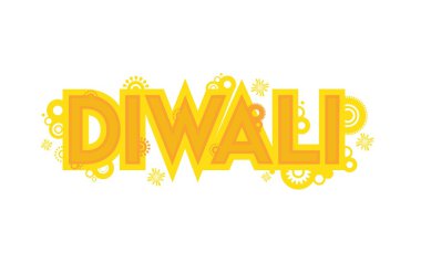 Diwali festivali için vektör kartı tasarımı , Hint tatil