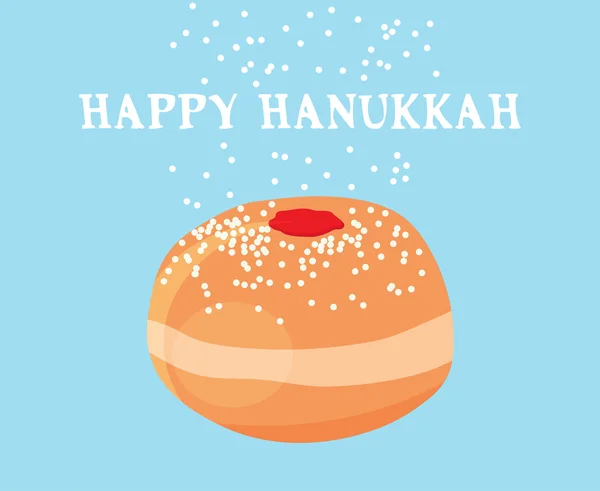 Rolig hanukkah-kort. judiska högtiden abstrakt illustration — Stock vektor