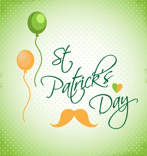 Saint Patricks Day typograficzne tło — Wektor stockowy