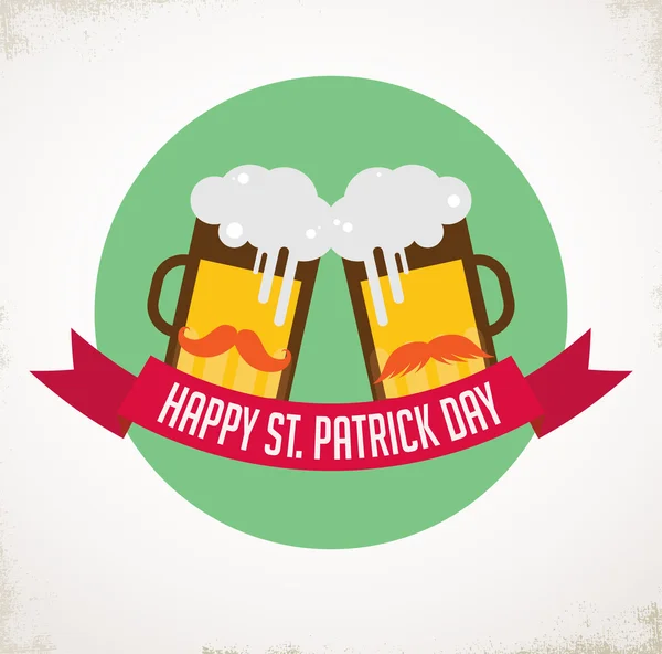 St. Patricks dag pub og fest invitation – Stock-vektor