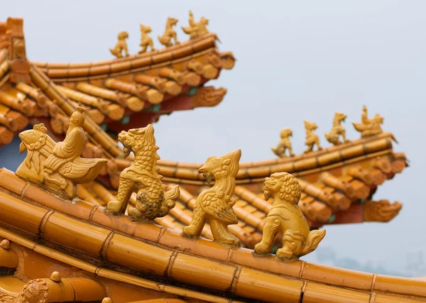 Крыша китайского храма — стоковое фото