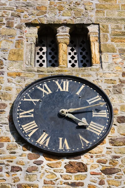Close up of a church clock Royalty Free Stock Photos