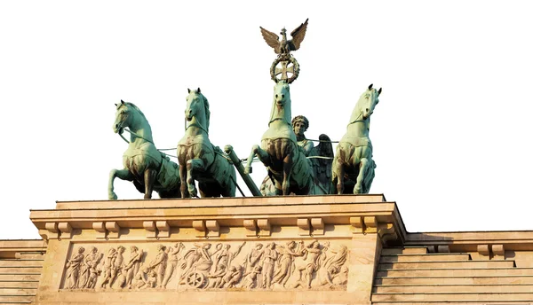Top of Brandenburg Gate cut out — Stock Photo, Image