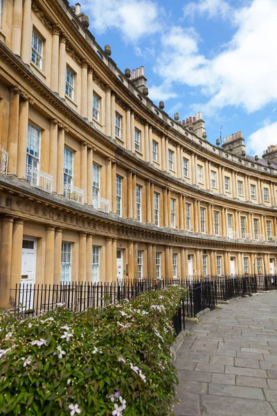 Georgische Reihenhäuser Auf Dem Zirkus Bath England Großbritannien — Stockfoto