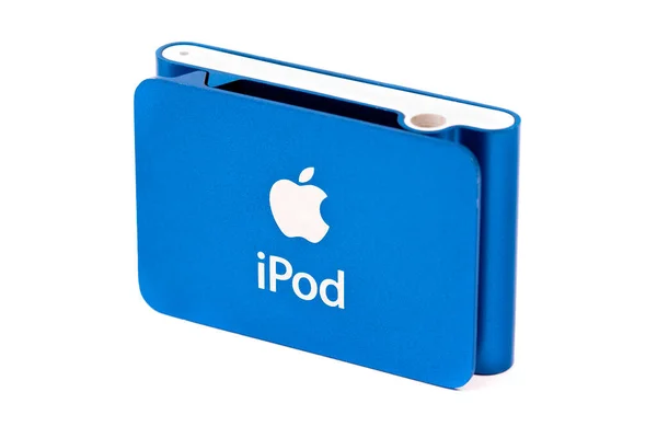 Bath United Kingdom March 2011 Studio Shot Blue Apple Ipod — Stock Photo, Image