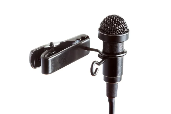 Microfone Tie-Clip — Fotografia de Stock