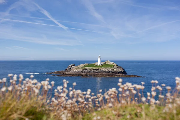 Farol godrevy — Fotografia de Stock