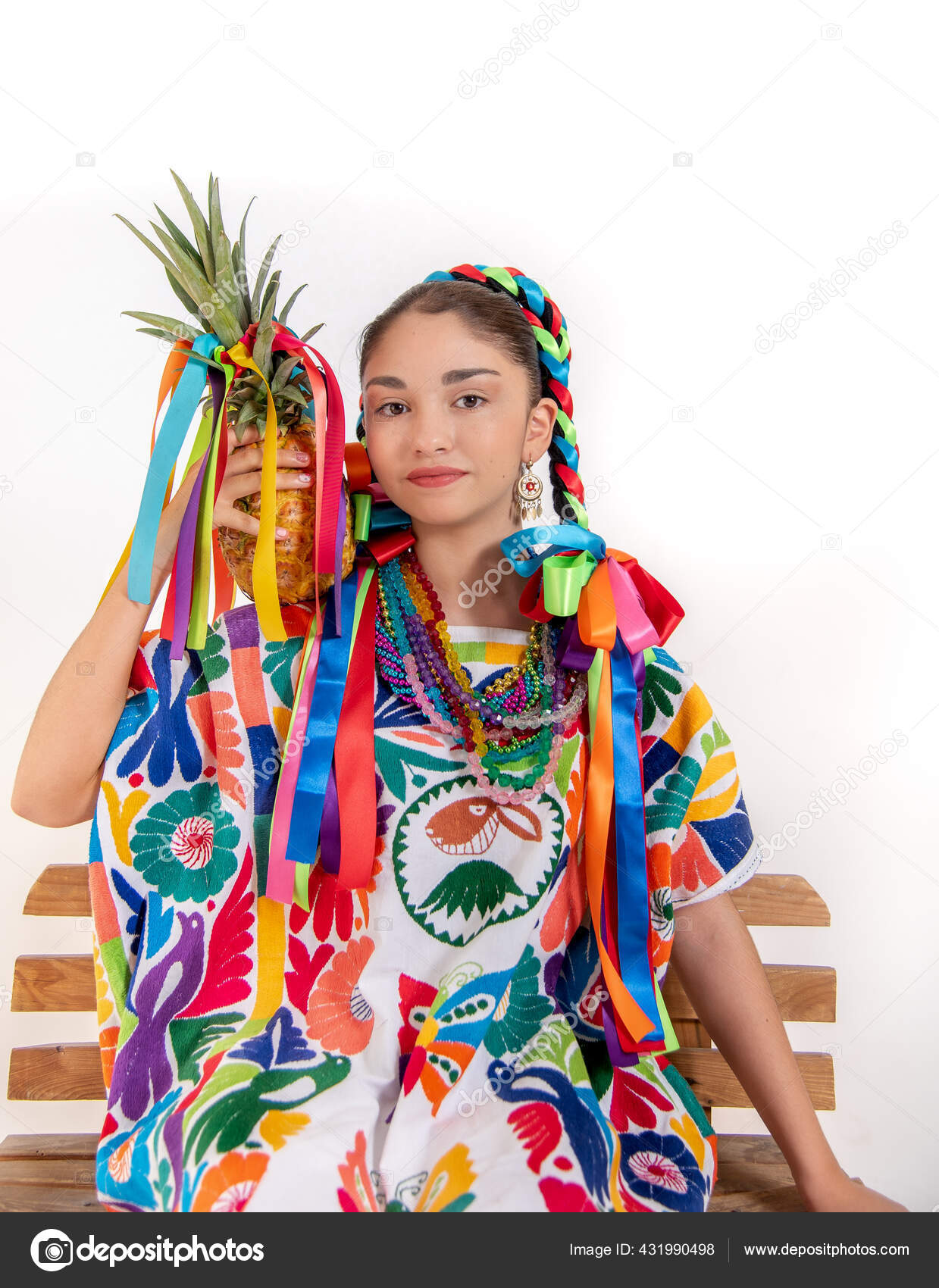 Baile Traje Flor De PiÃ±a Oaxaca Traje Tipico Flor De PiÃ±a Oaxaca