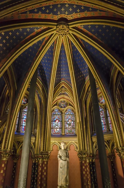 Cristo en el juicio mosaico dentro de Sainte-Chapelle en París, Fran — Foto de Stock