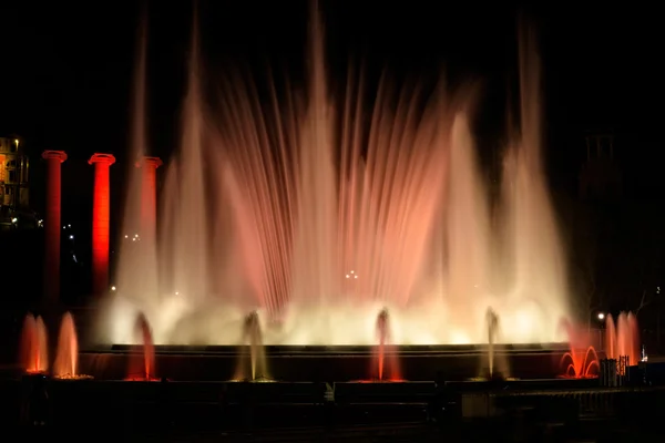 Fontana Montjuic a Barcellona, Spagna — Foto Stock