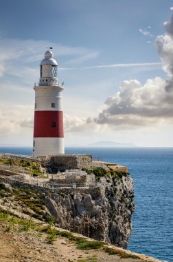 Cebelitarık Europa noktada Trinity deniz feneri.
