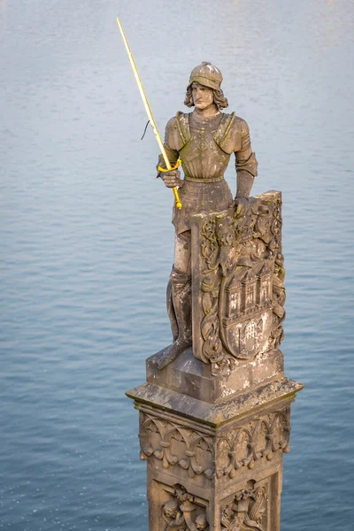 Statue du chevalier Bruncvik à Prague — Photo