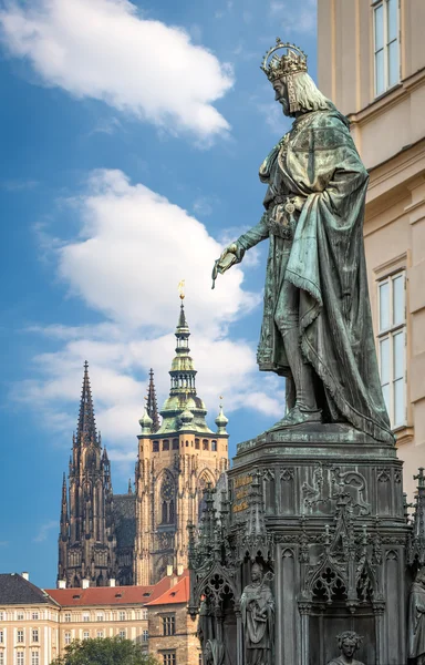 Kung Charles Iv monument — Stockfoto